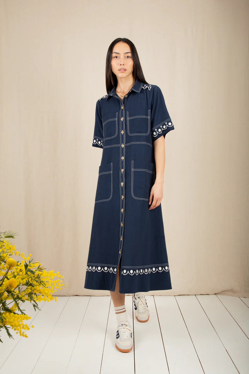 BONTE Andie Dress in Navy