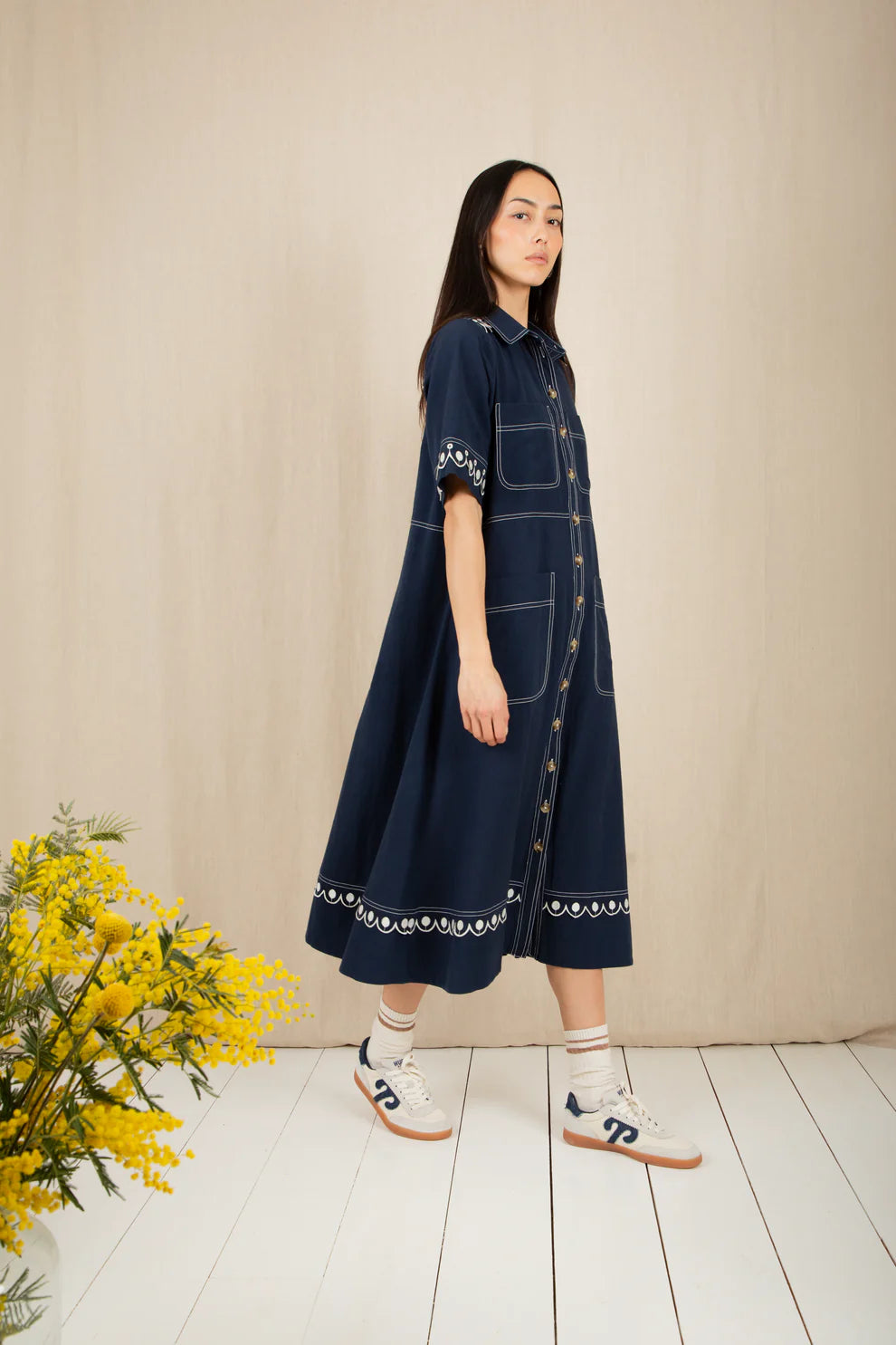 BONTE Andie Dress in Navy