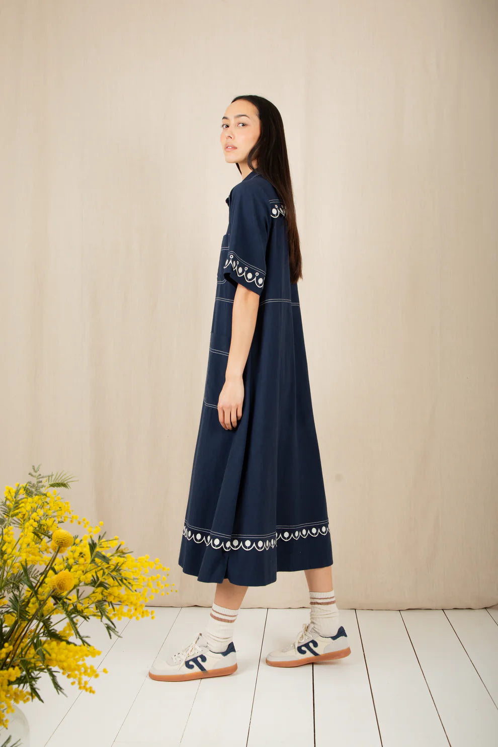 BONTE Andie Dress in Navy