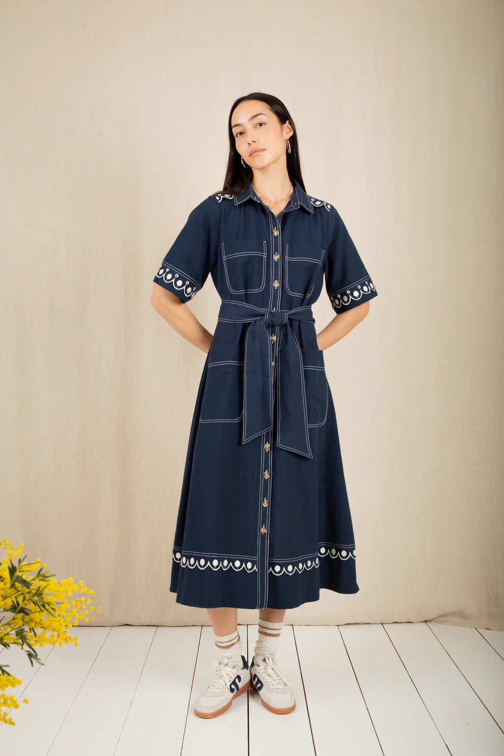 BONTE Andie Dress in Navy