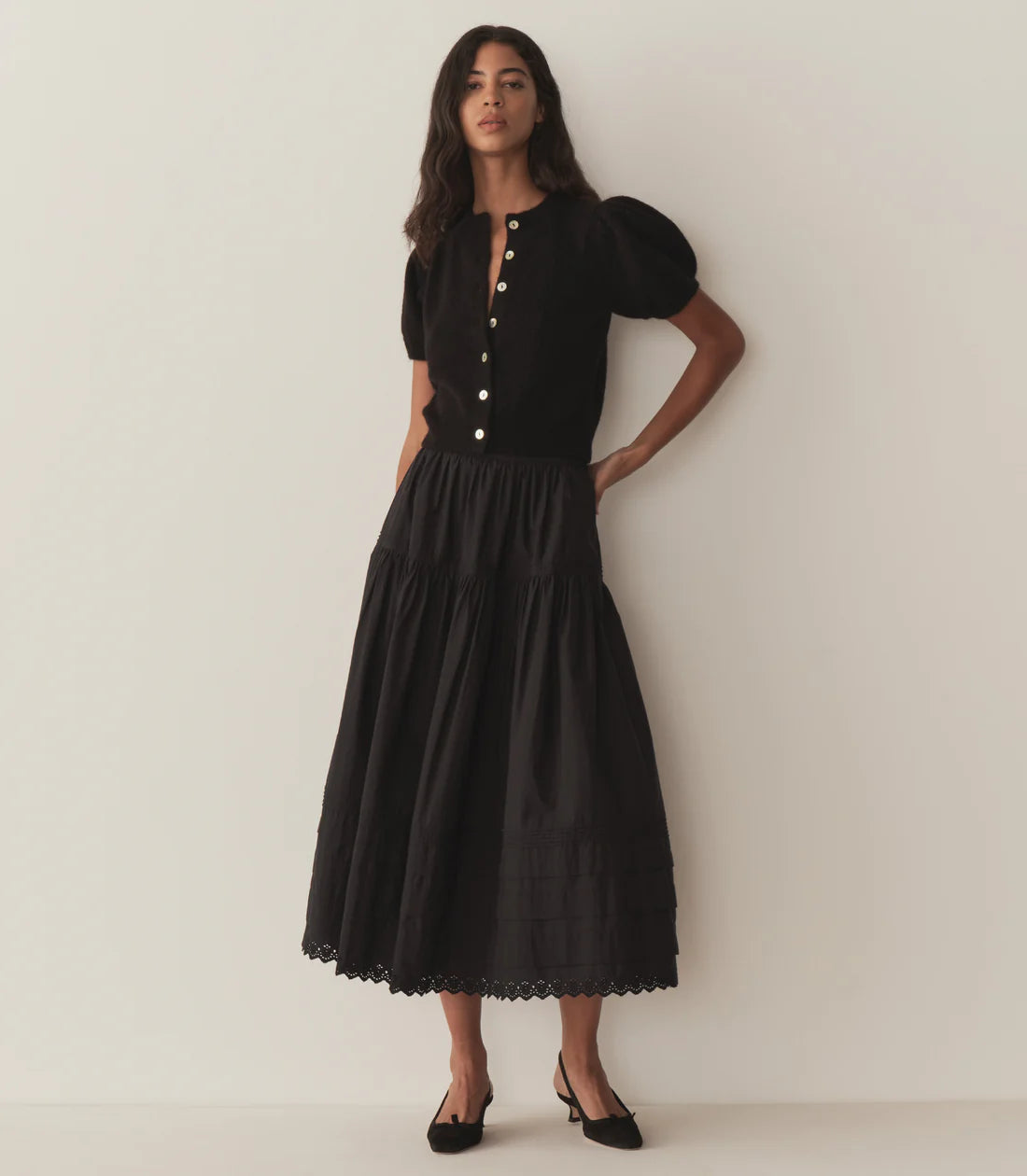 DÔEN Anisa Cardigan in Black
