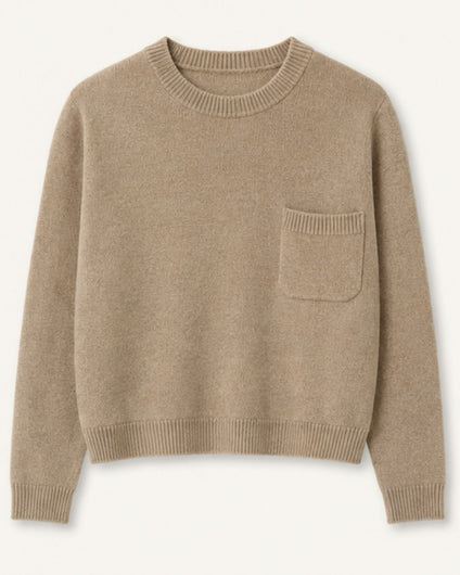 Jumper 1234 Heavy Pocket Turtle - Almond Rice