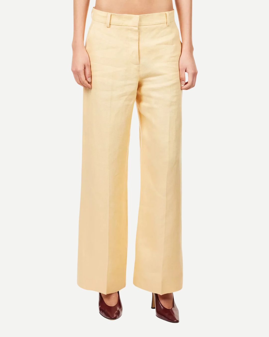 Weekend Maxmara Malizia Trousers in Light Yellow