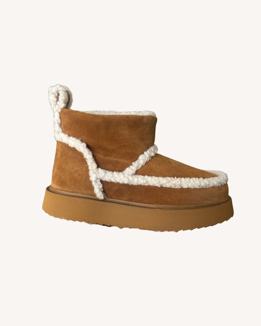 INUIKII Shearling Micro Boot in Brown