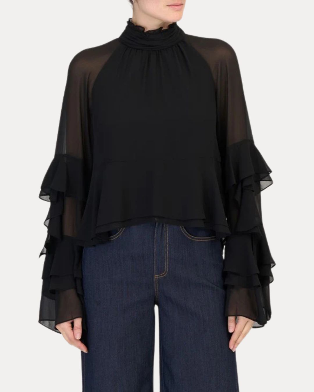 Cinq à Sept Skylah Top in Black