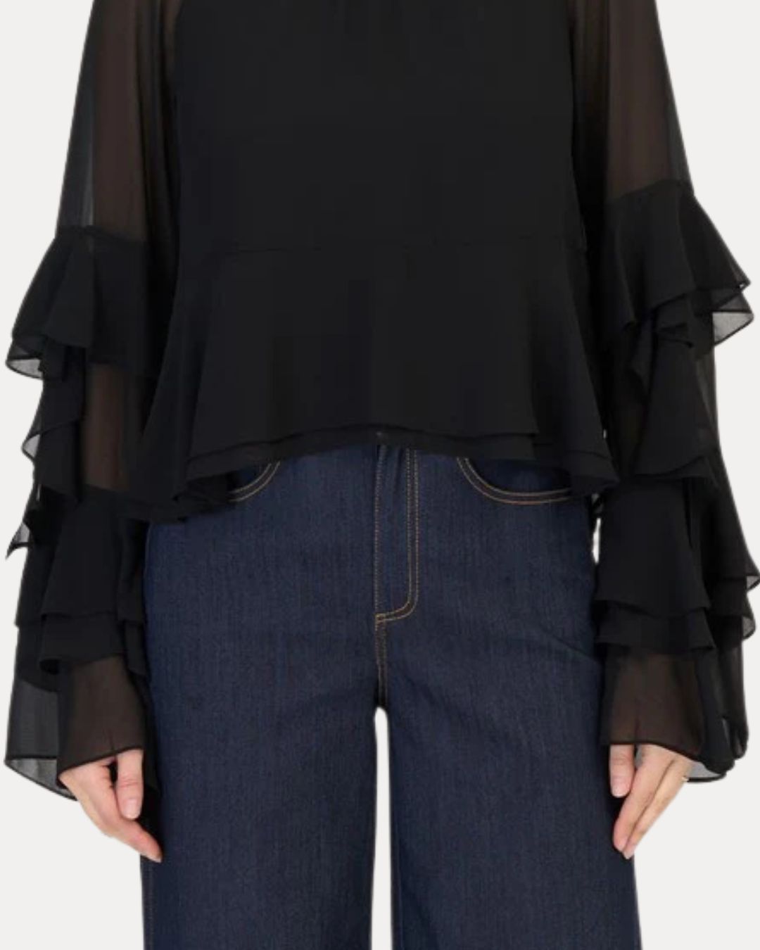 Cinq à Sept Skylah Top in Black