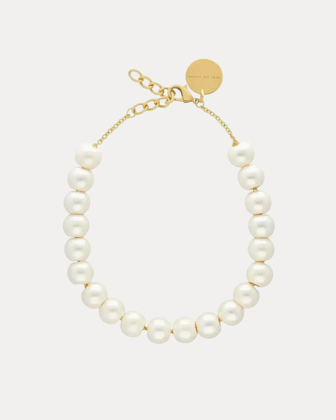 Vanessa Baroni Short  Pearl Necklace