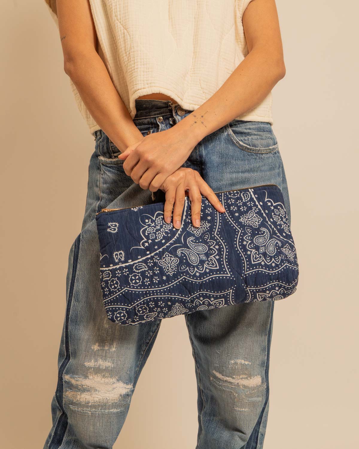 Aokyanos Orlando Pochette in Navy Bandana