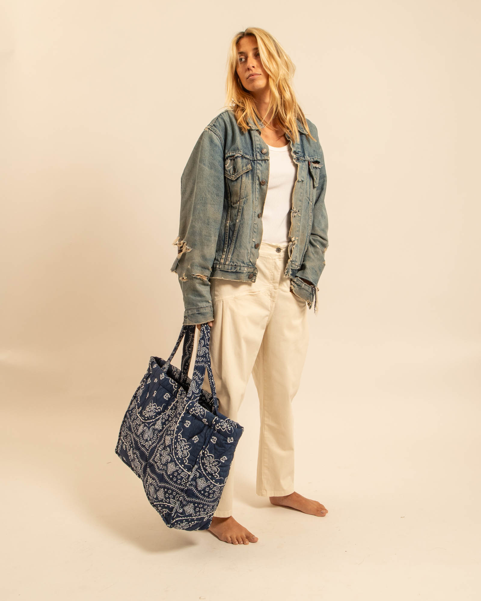 Aokyanos Philadelphie Bag in Navy Bandana