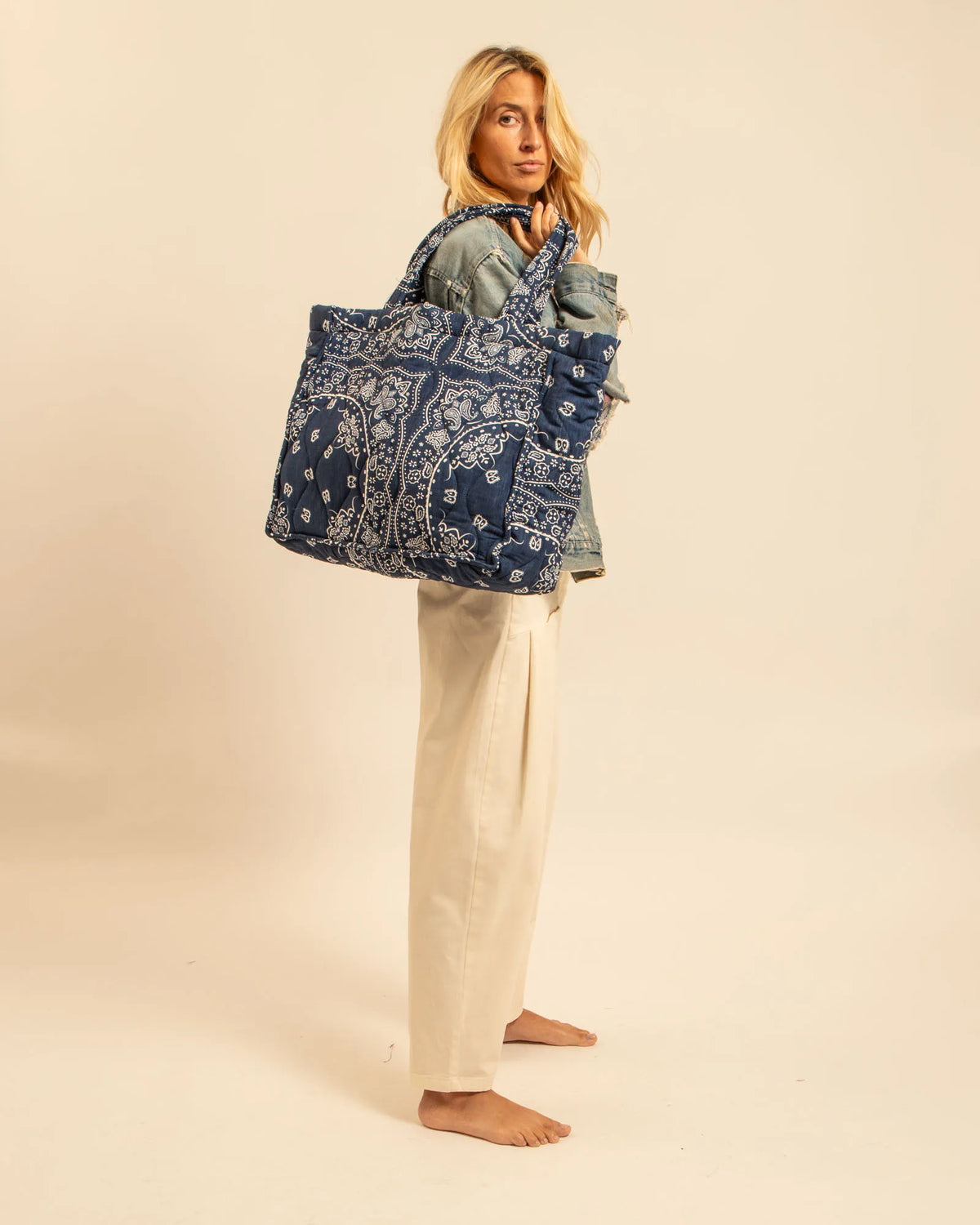 Aokyanos Philadelphie Bag in Navy Bandana