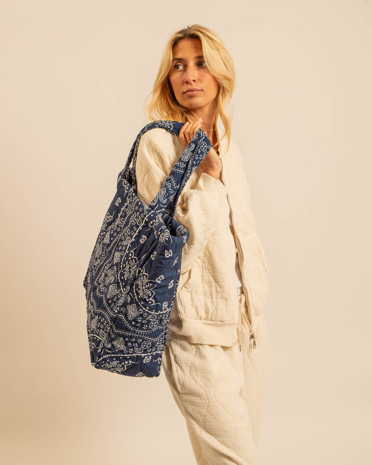 Aokyanos Philadelphie Bag in Navy Bandana