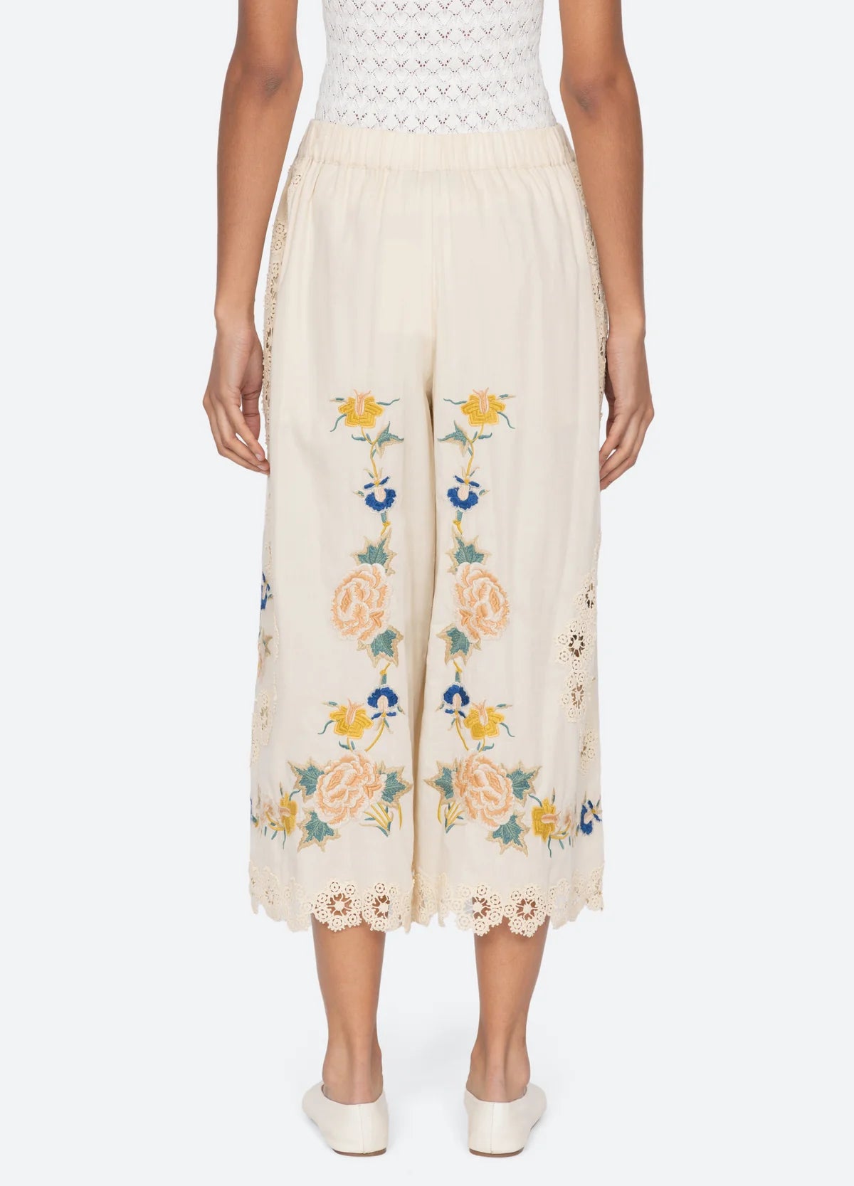 Sea New York Adonna Emb Pant - Cream