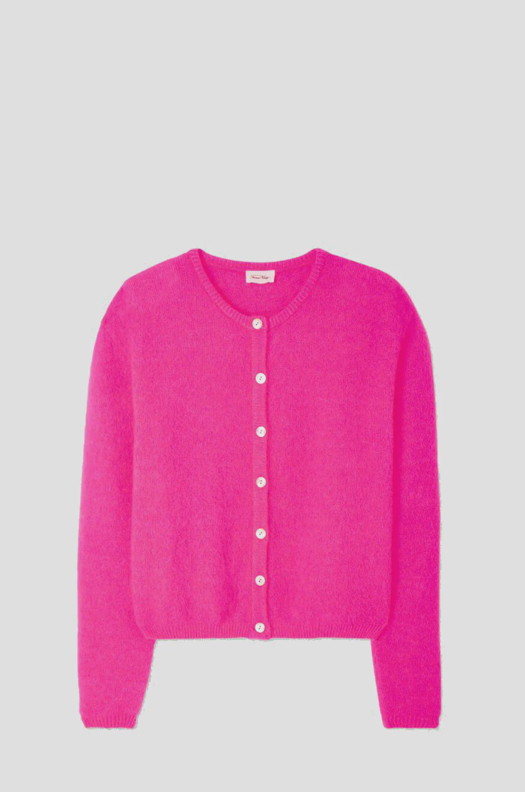 American Vintage Vitow Knit Cardi Rose Fluo