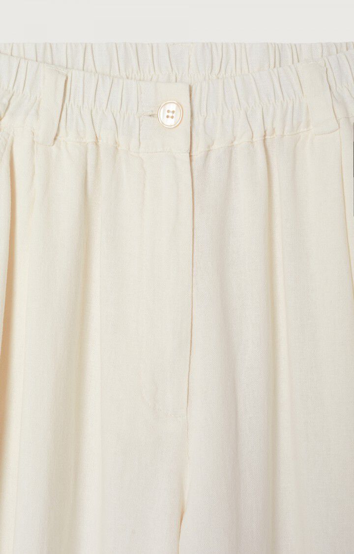 American Vintage OzuTown Linen Mix Trousers - Pearl