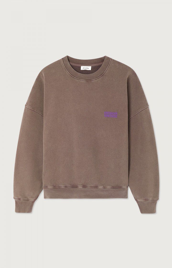 American Vintage Plizzy Sweatshirt - Sweet Chestnut