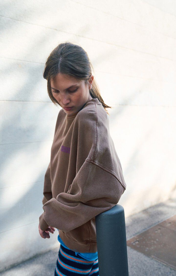 American Vintage Plizzy Sweatshirt - Sweet Chestnut