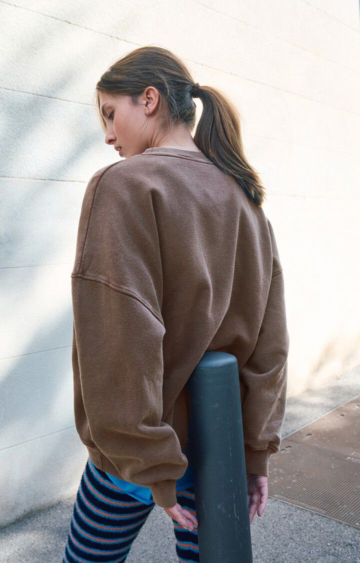 American Vintage Plizzy Sweatshirt - Sweet Chestnut