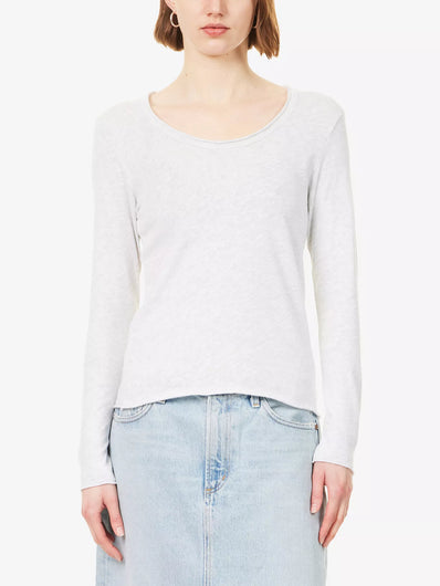 American Vintage Sonoma 02 LS Scoop Neck - Arctic Chine