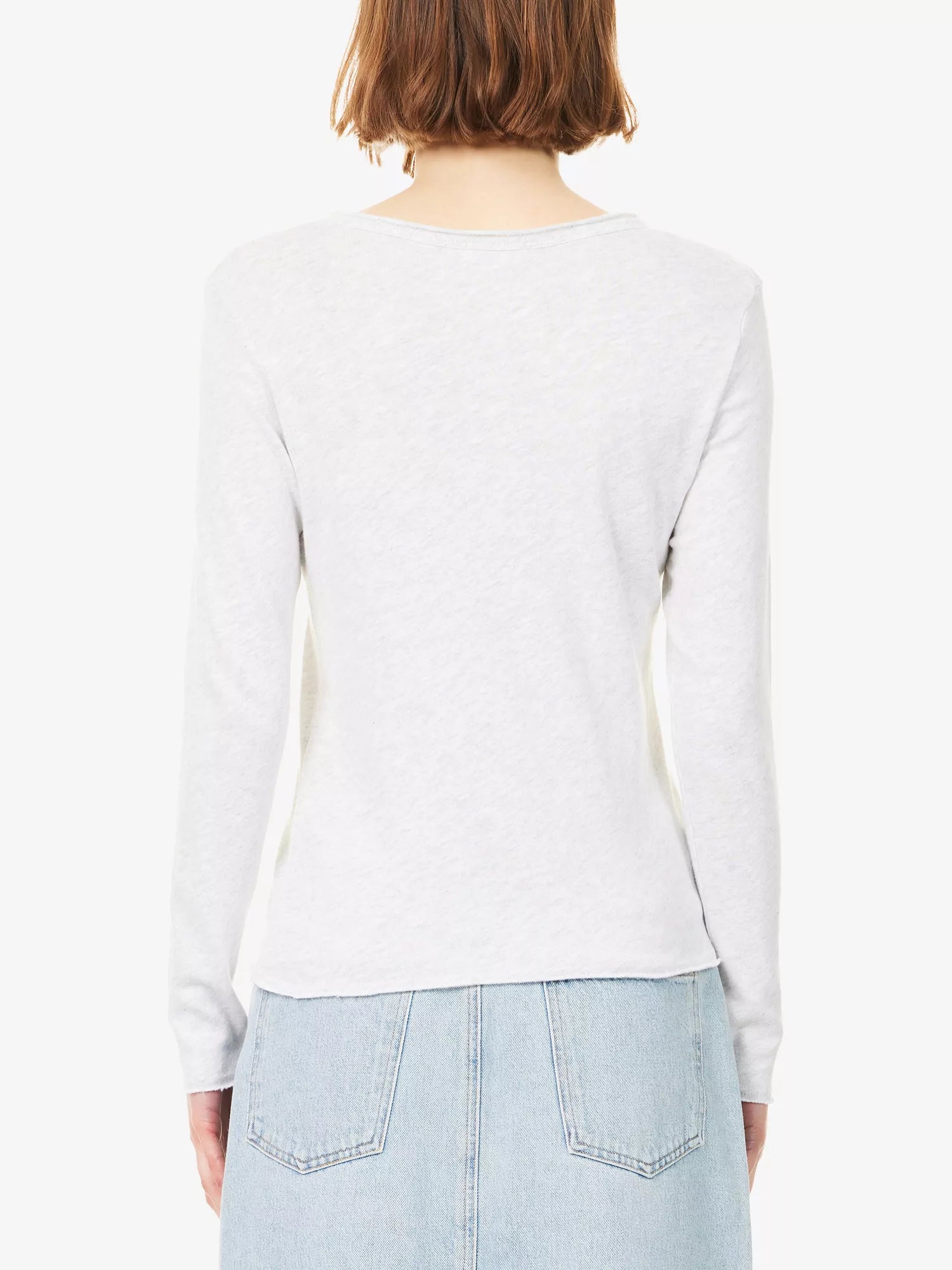 American Vintage Sonoma 02 LS Scoop Neck - Arctic Chine