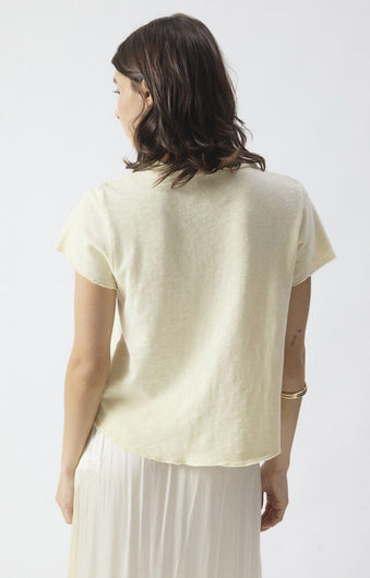 American Vintage Sonoma 02 V-Neck Tee – Vanilla Vintage | 100% Cotton