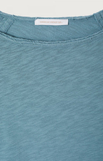 American Vintage Sonoma 31 LS Rd Neck - Peacock Blue