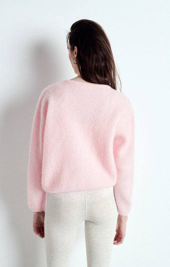 American Vintage Vitow Knit Cardigan - Sugared Almond