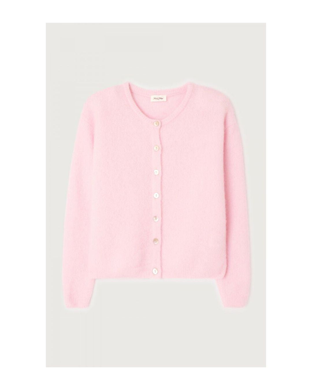 American Vintage Vitow Knit Cardigan in Sugared Almond