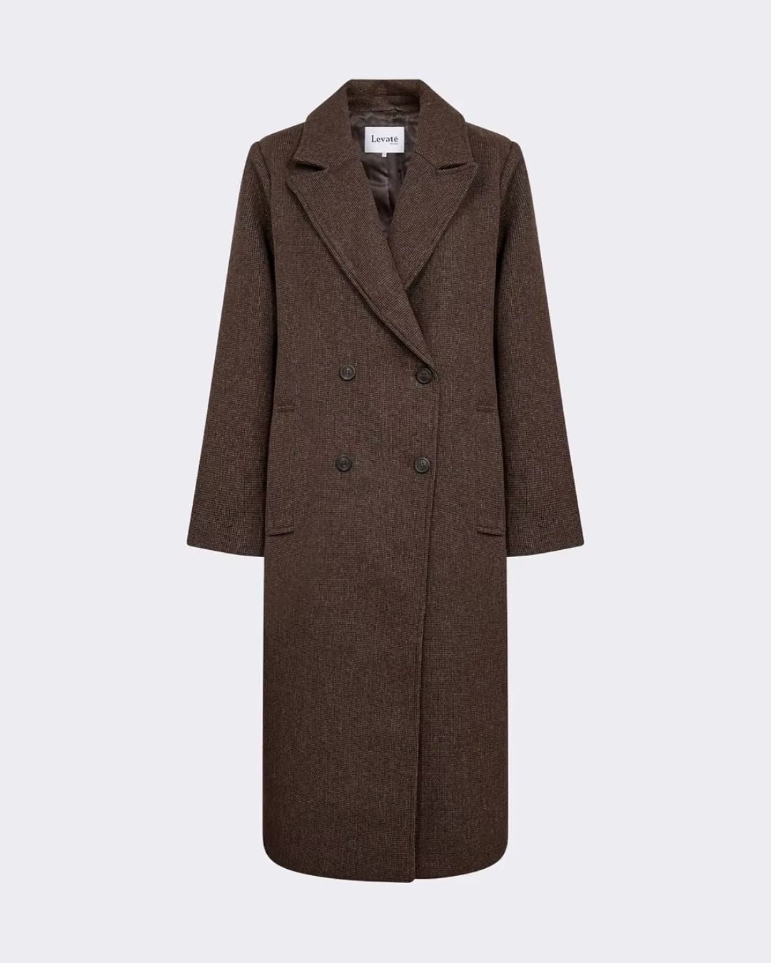 Levete Room Sandra Coat - Dark Brown