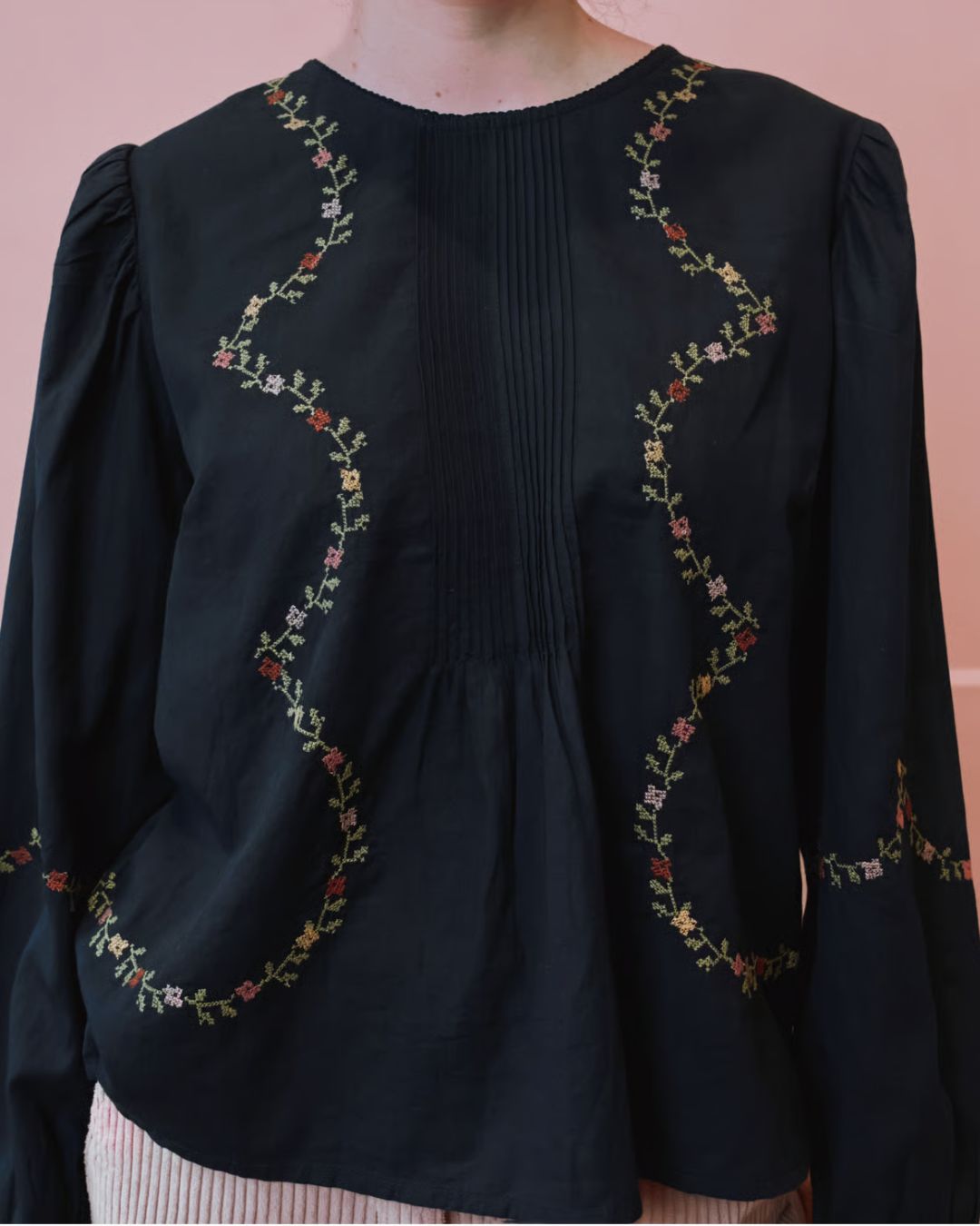 Emile & Ida Estelle Blouse - Carbon
