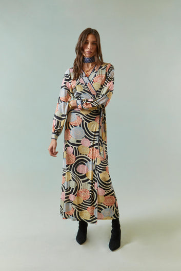 RIXO Annore Dress in Whirlpool Floral