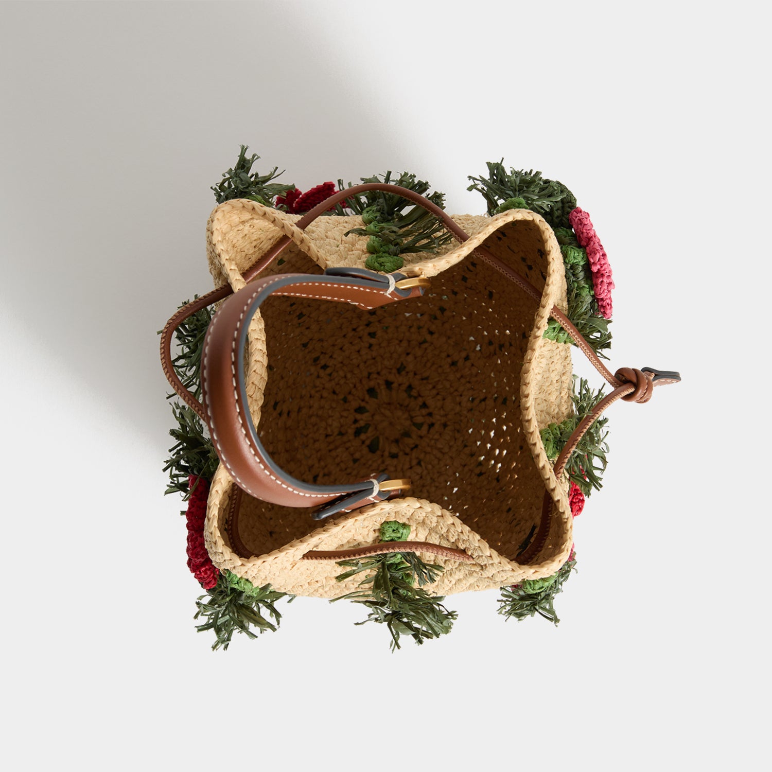Anya Hindmarch Crossbody Cactus in Raffia