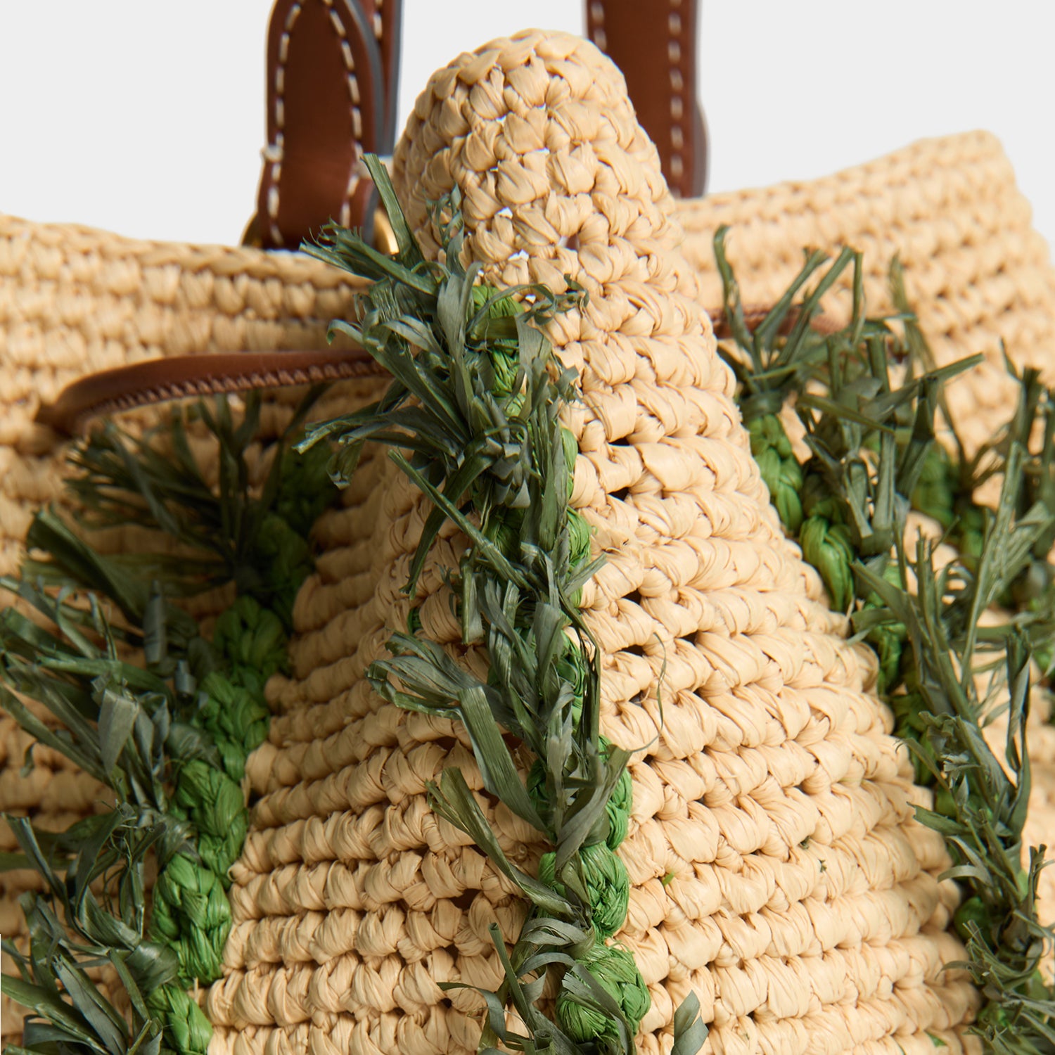 Anya Hindmarch Crossbody Cactus in Raffia