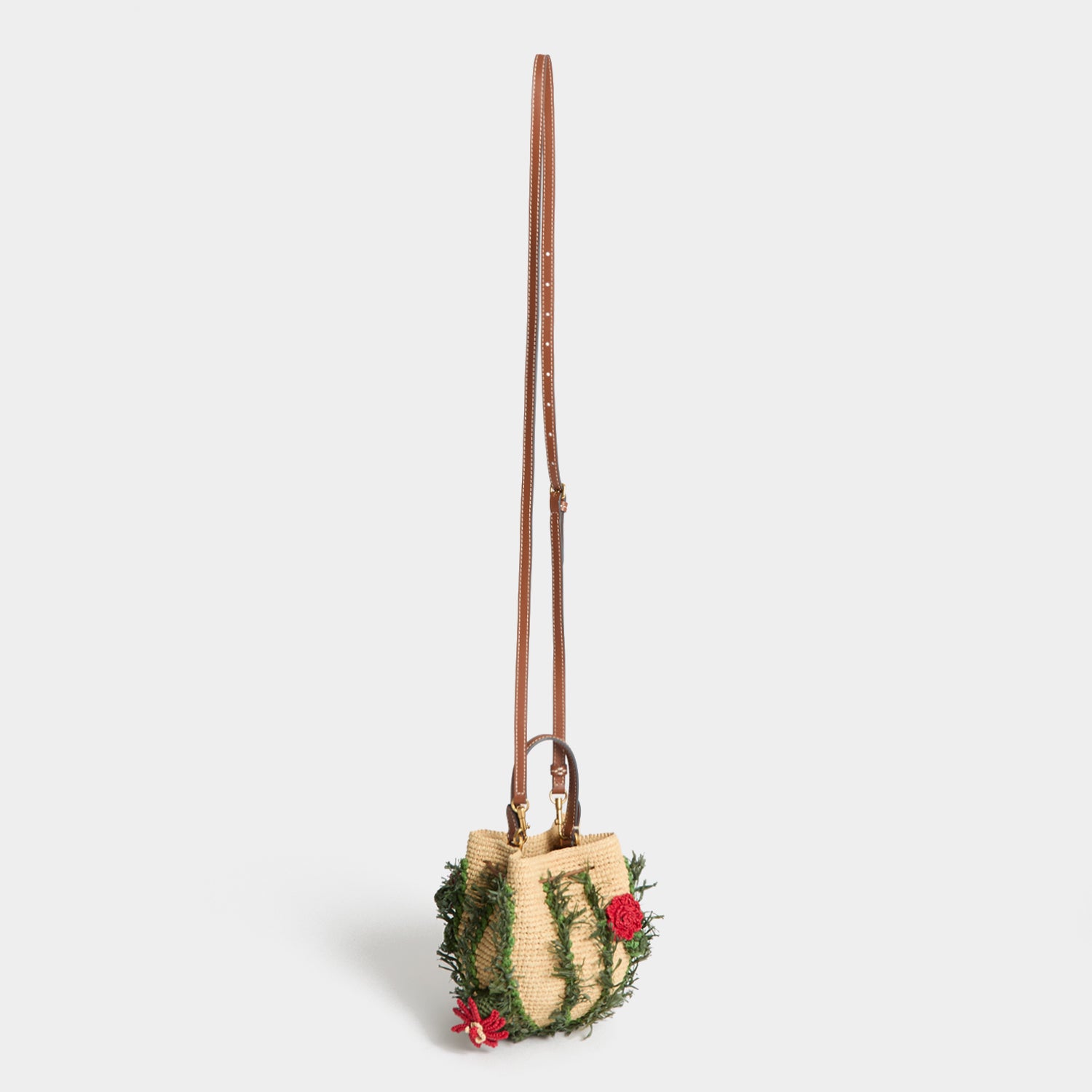 Anya Hindmarch Crossbody Cactus in Raffia