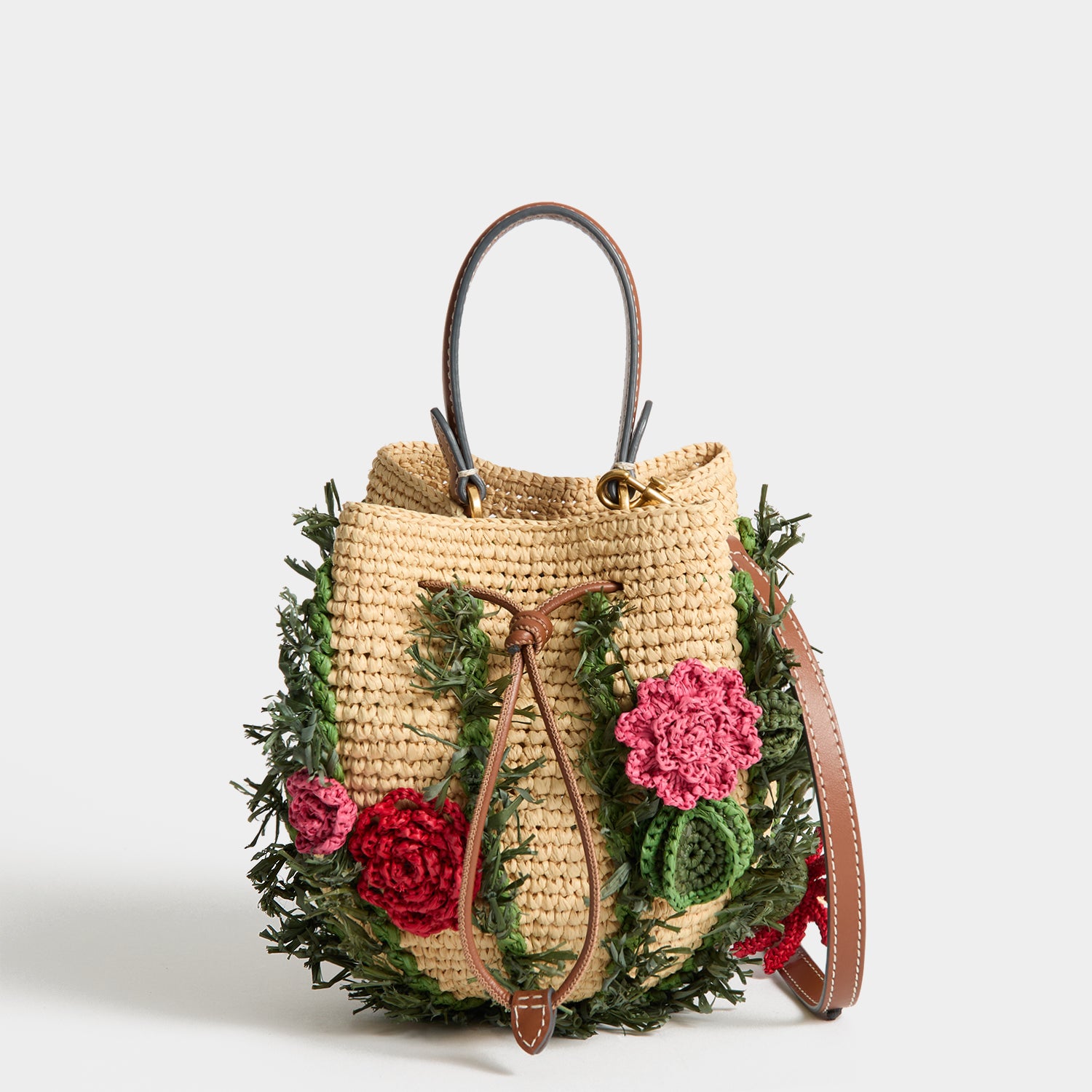 Anya Hindmarch Crossbody Cactus in Raffia