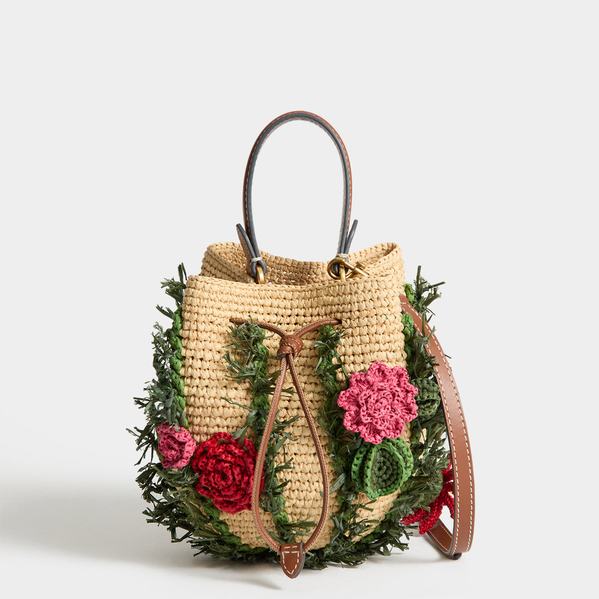 Anya Hindmarch Crossbody Cactus in Raffia