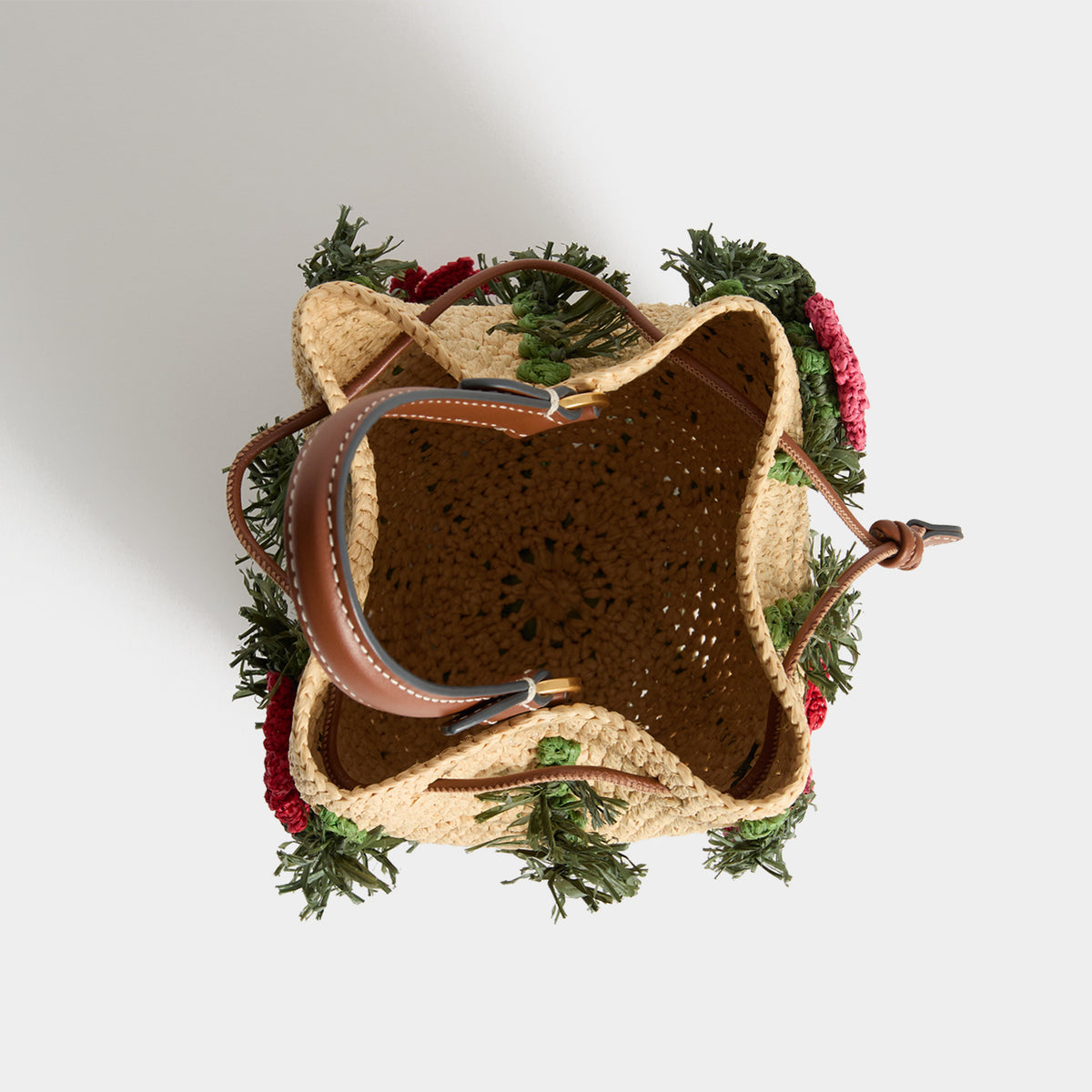 Anya Hindmarch Crossbody Cactus in Raffia