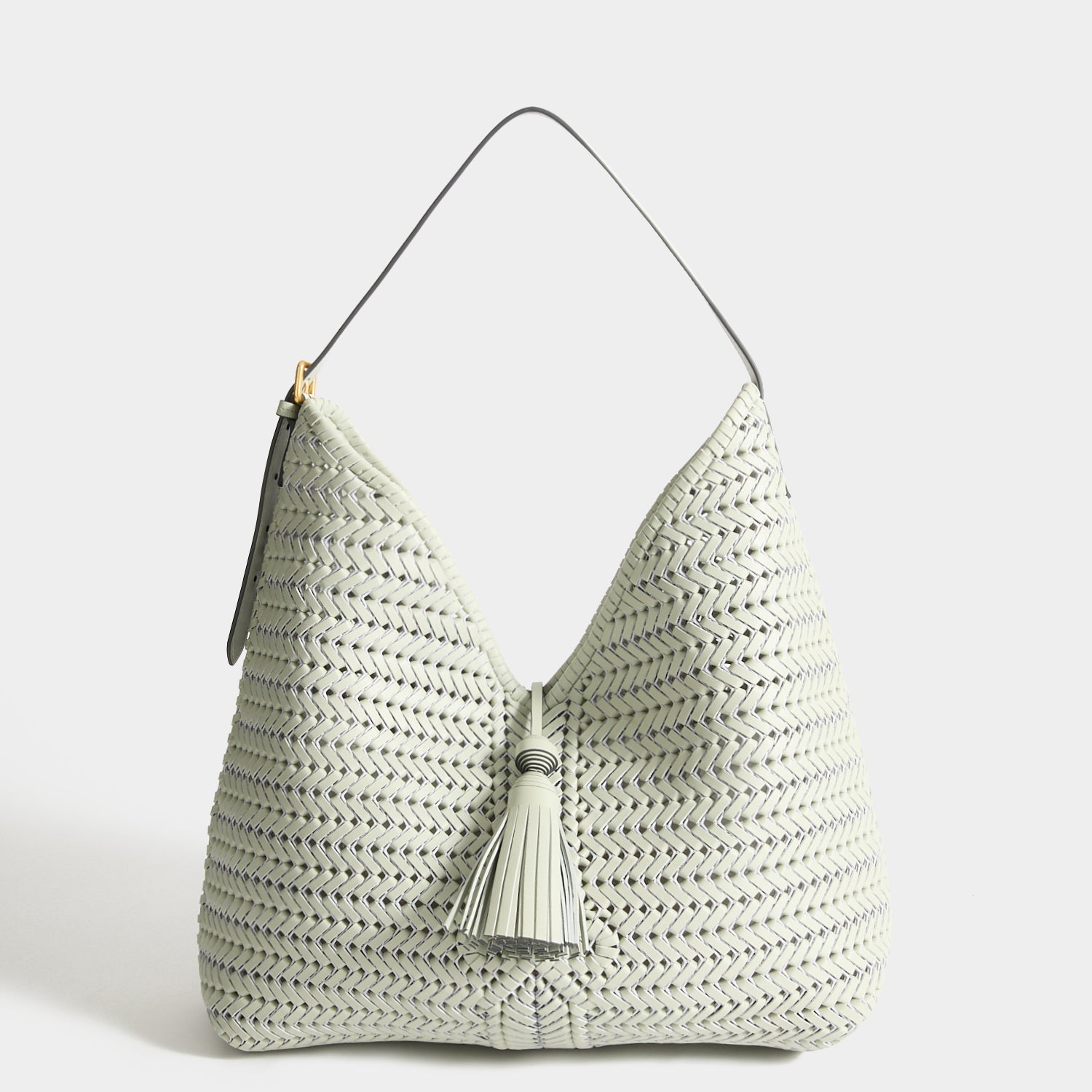 Anya Hindmarch The Neeson Tassel Hobo in Iceberg