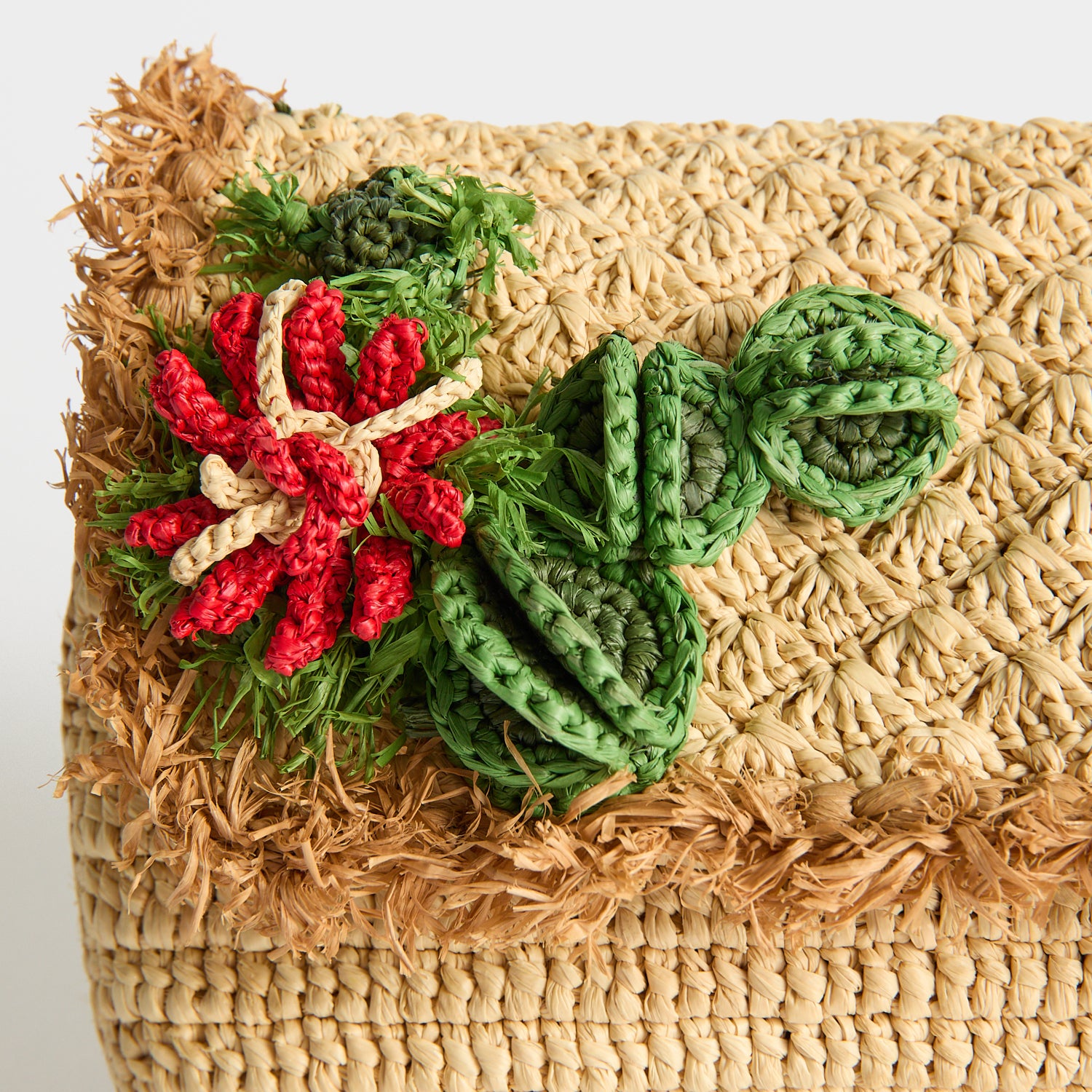 Anya Hindmarch Clutch Cactus in Raffia