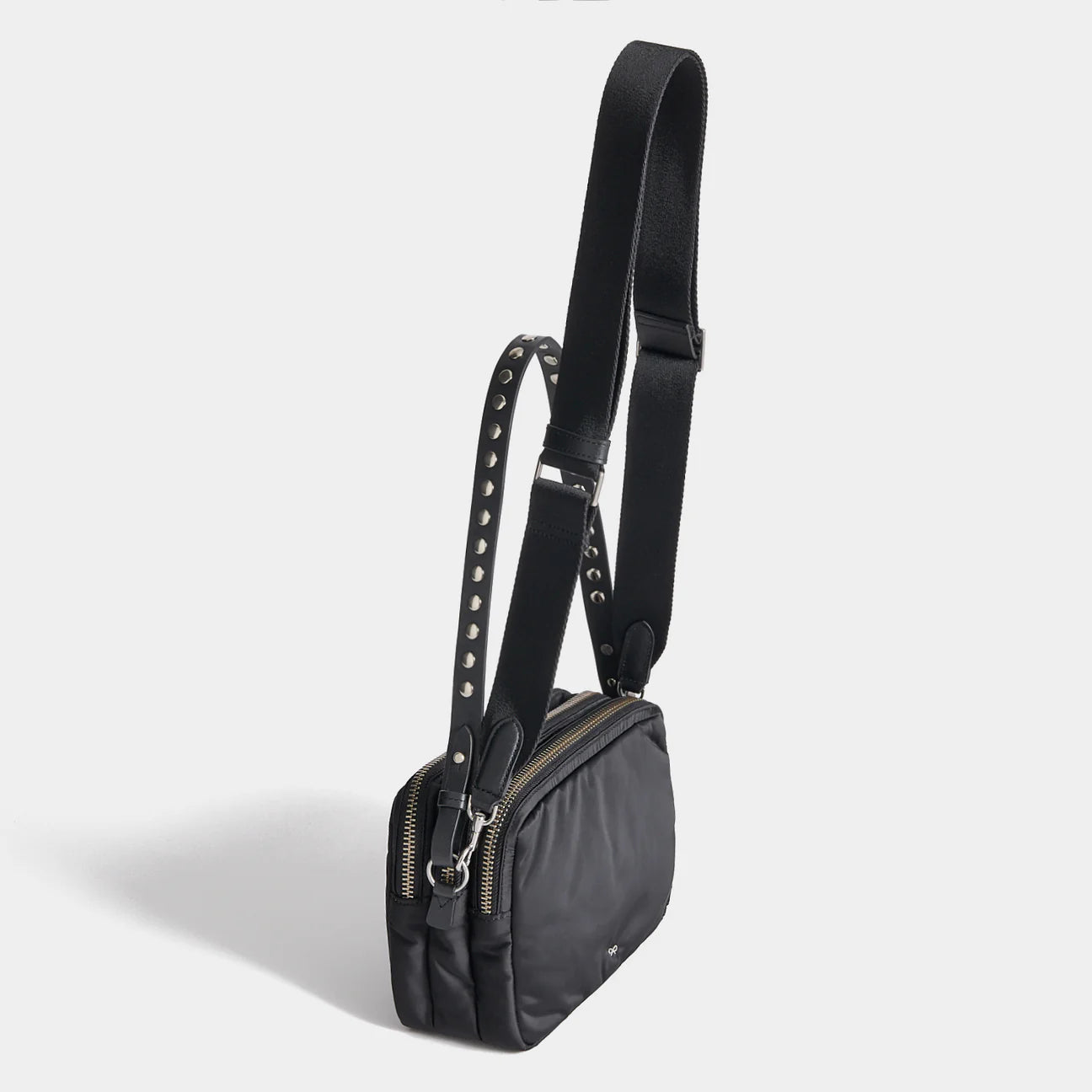 Anya Hindmarch Crossbody Trio Studs in Recycled Padded Satin