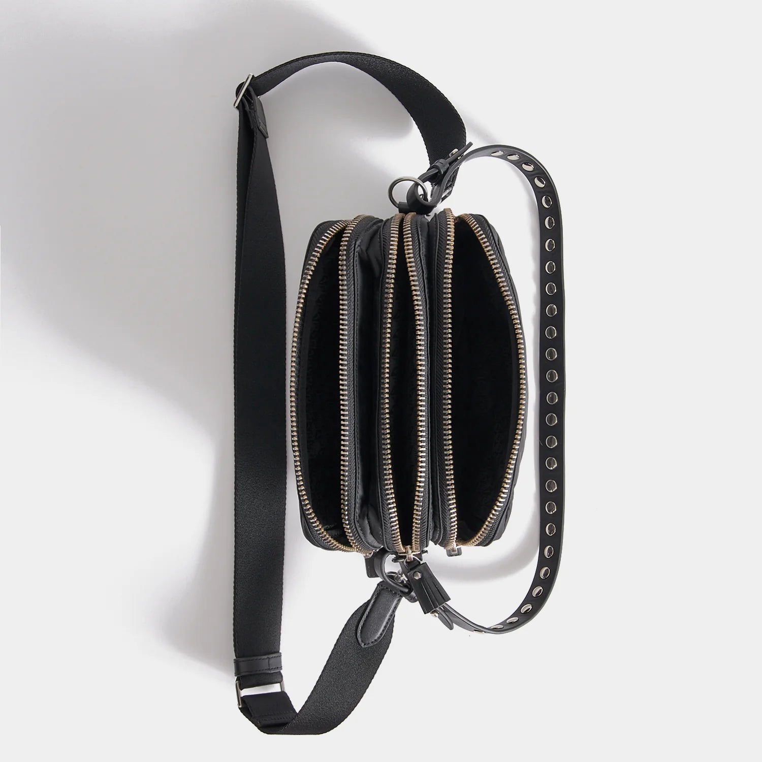 Anya Hindmarch Crossbody Trio Studs in Recycled Padded Satin
