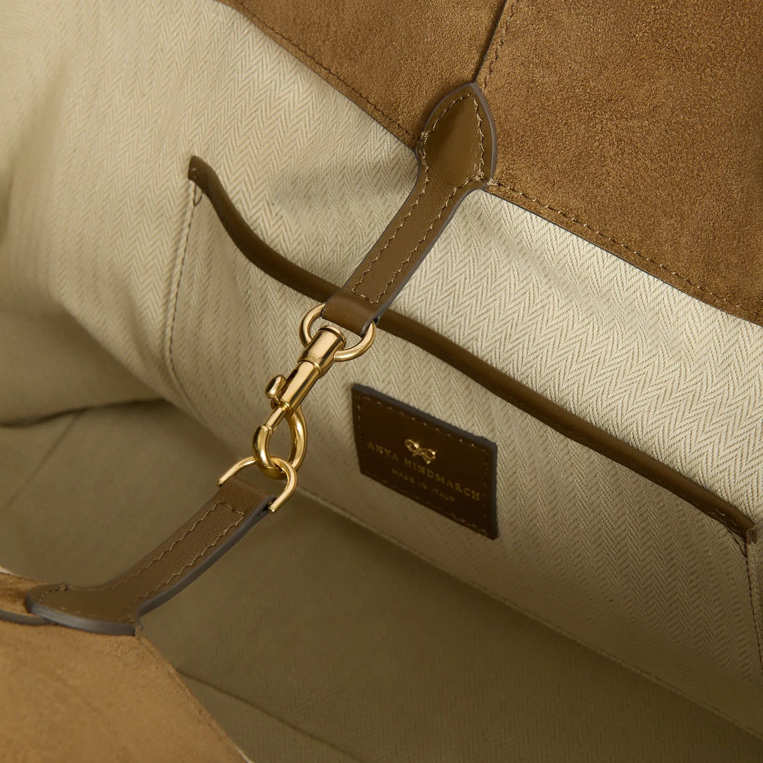 Anya Hindmarch Ellis Tote - Moutarde Suede