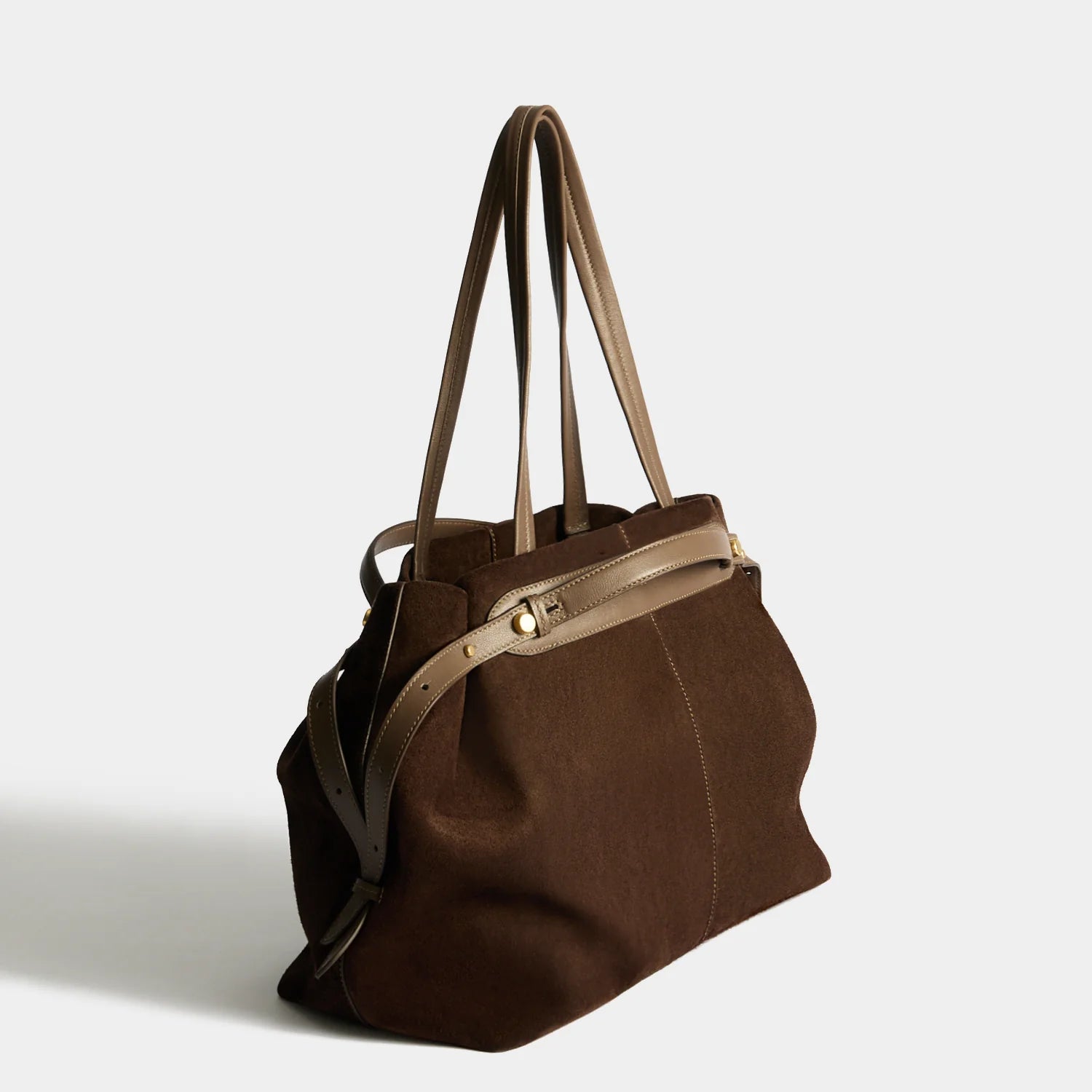 Anya Hindmarch Ellis Tote - Truffle Suede
