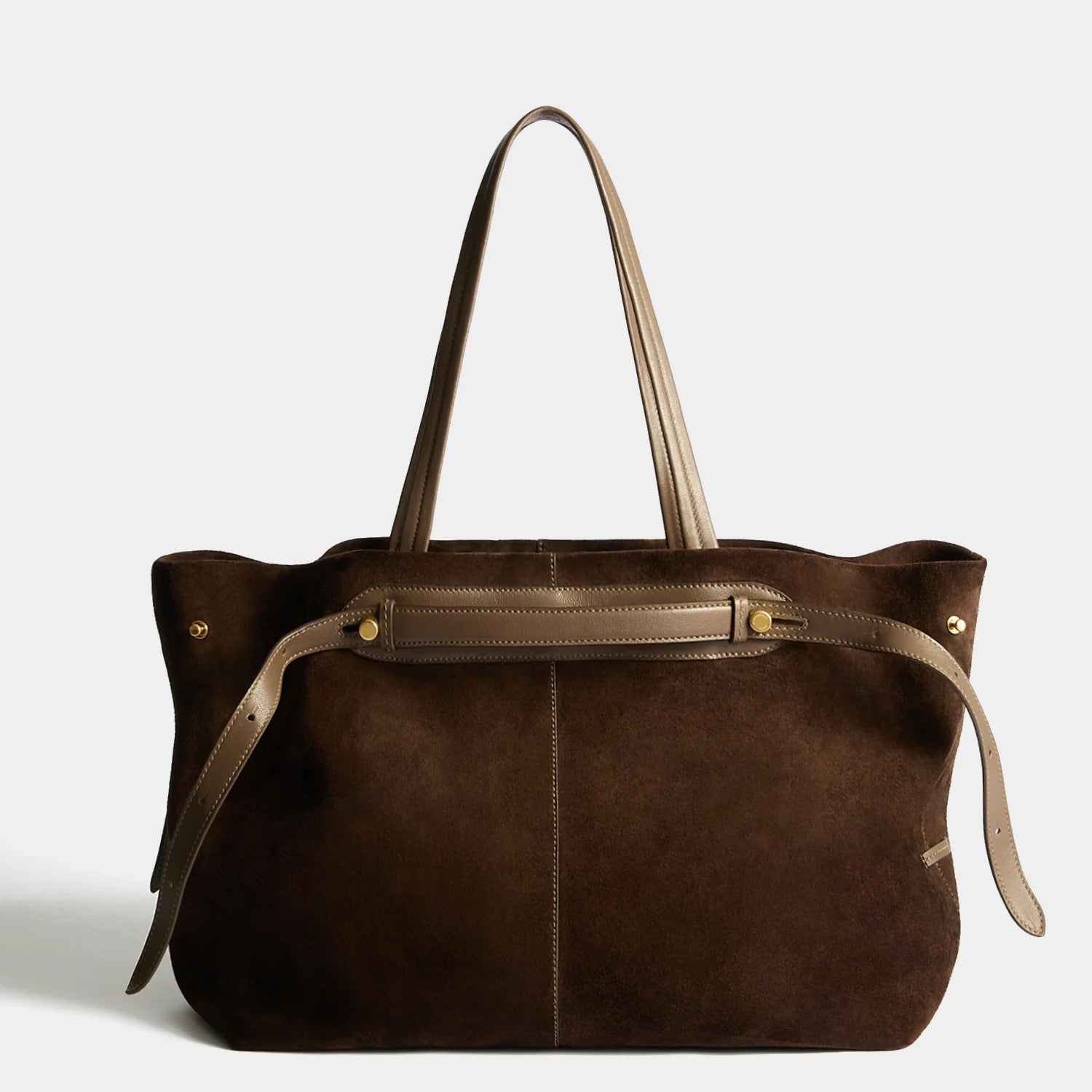 Anya Hindmarch Ellis Tote - Truffle Suede