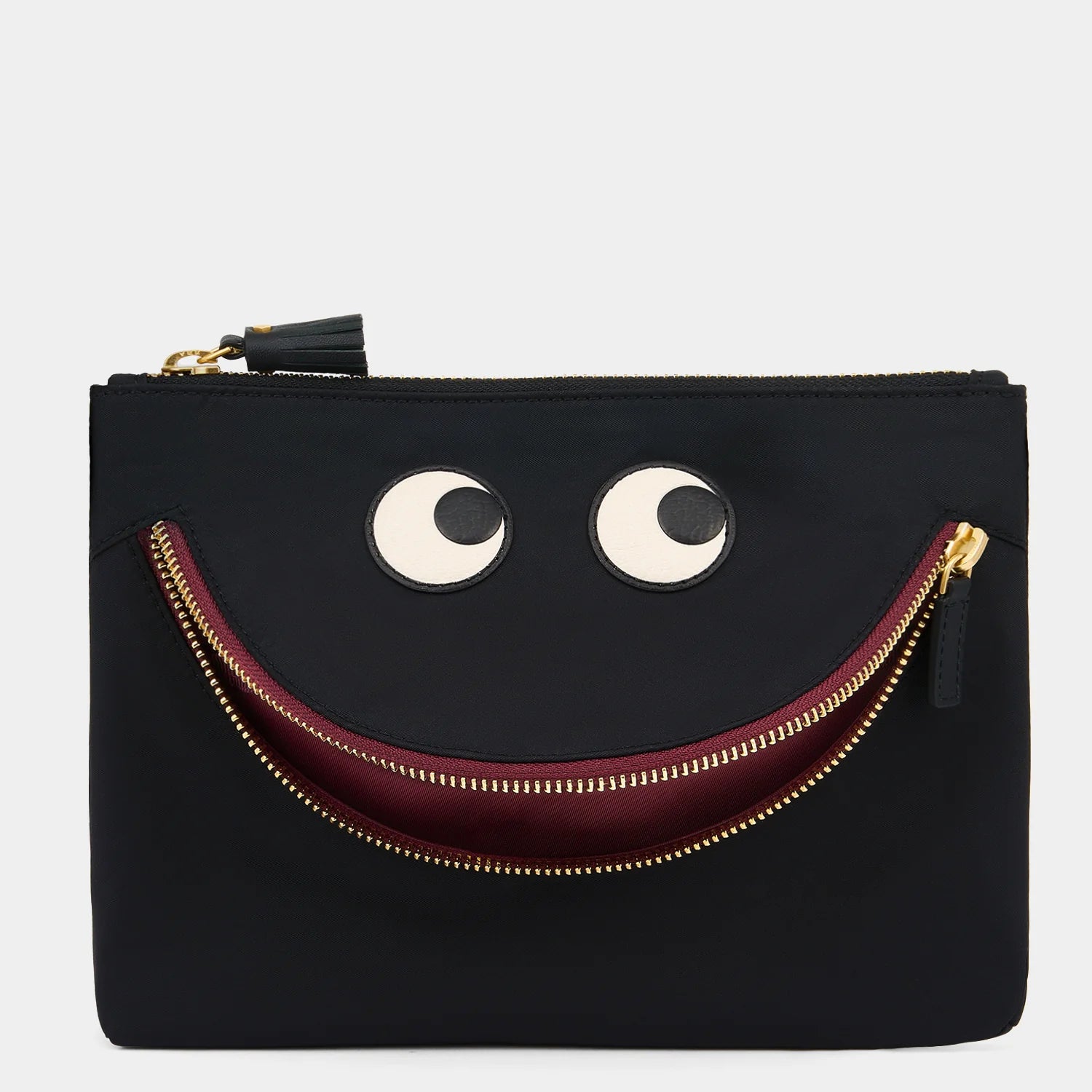Anya Hindmarch Happy Eyes Pouch in Black