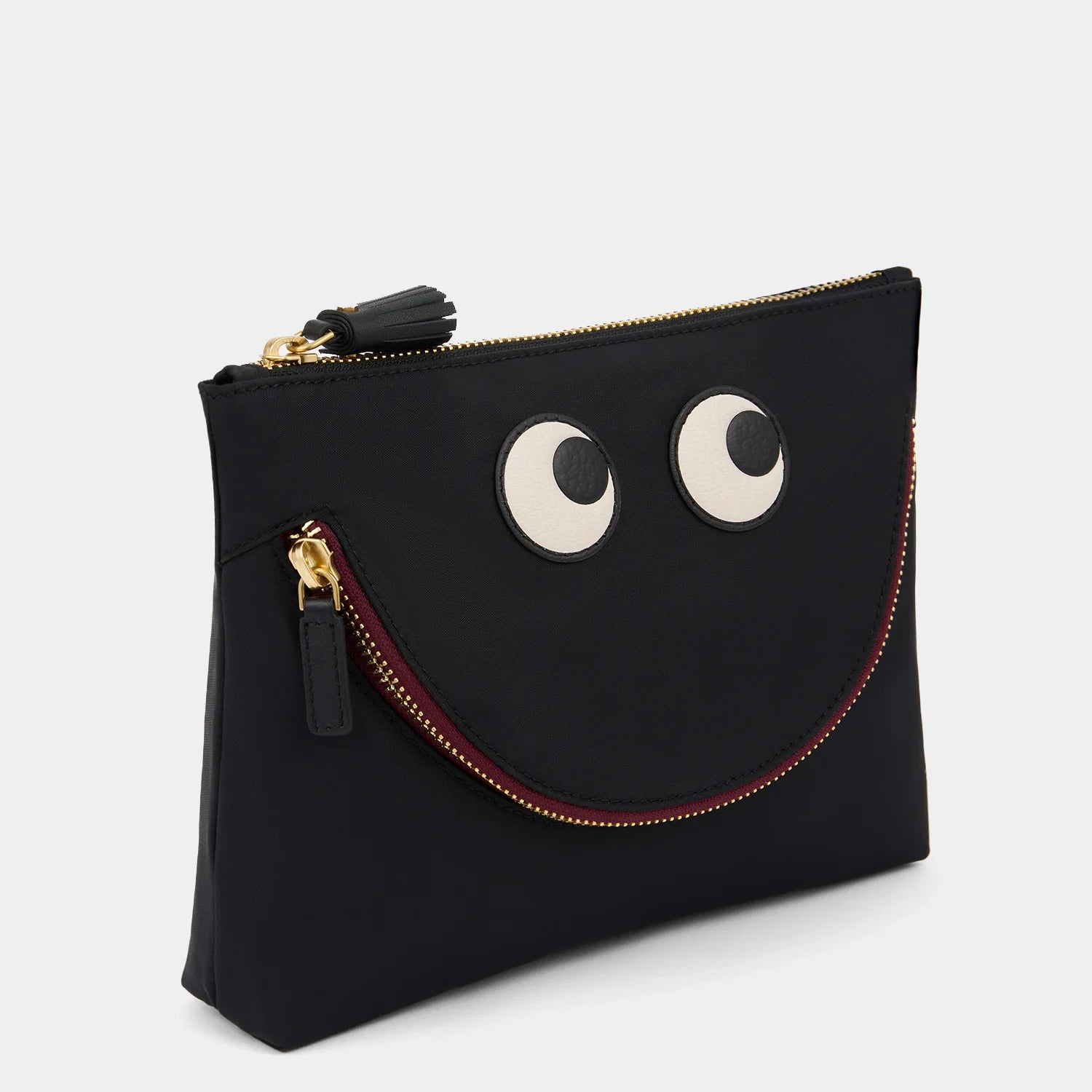 Anya Hindmarch Happy Eyes Pouch in Black