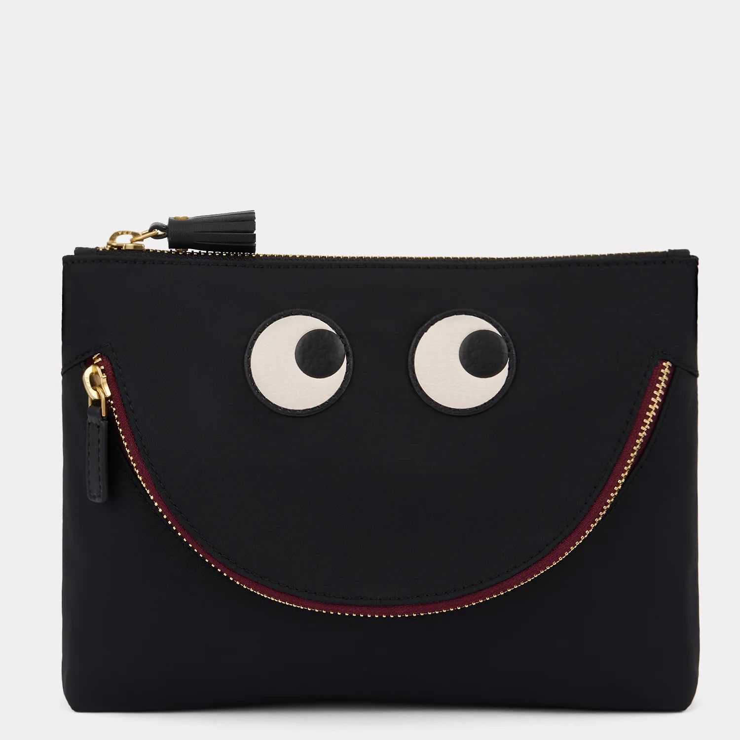 Anya Hindmarch Happy Eyes Pouch in Black