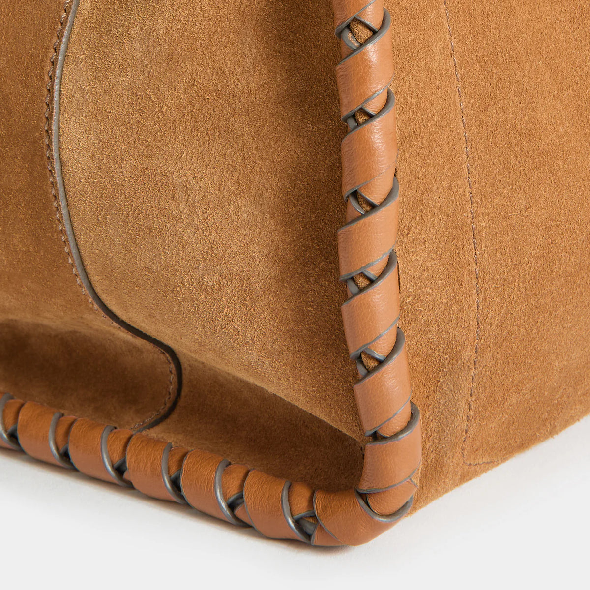 Anya Hindmarch Mortimer Tote in Reverse Suede Pecan