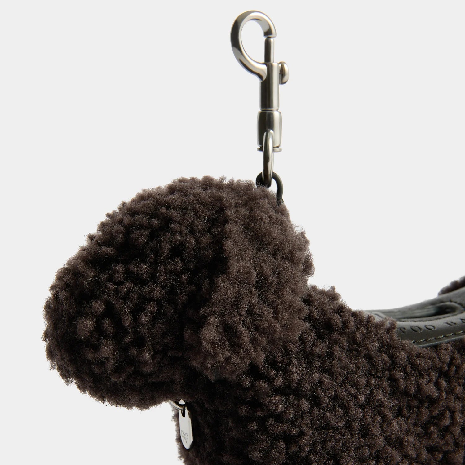 Anya Hindmarch Dog Poo Bag Charm – Chocolate Shearling