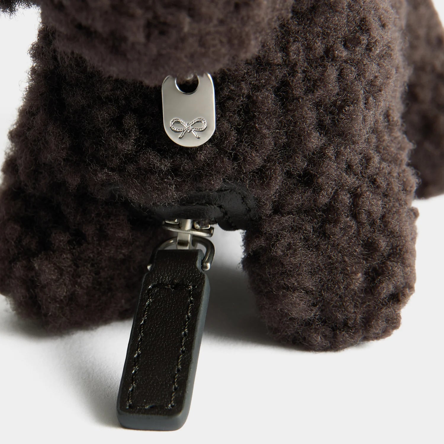 Anya Hindmarch Dog Poo Bag Charm – Chocolate Shearling