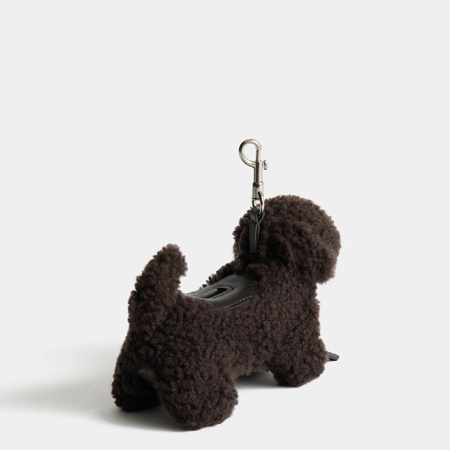 Anya Hindmarch Dog Poo Bag Charm – Chocolate Shearling